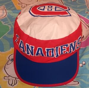 New 80s Montreal Canadiens Painters Stretch Fitted Hat Cap Vintage NHL Hockey